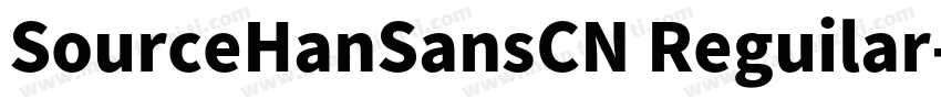 SourceHanSansCN Reguilar字体转换